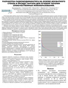 Разработка радиомодификатора на основе фосфатного стекла и оксида тантала для лучевой терапии злокачественных новообразований